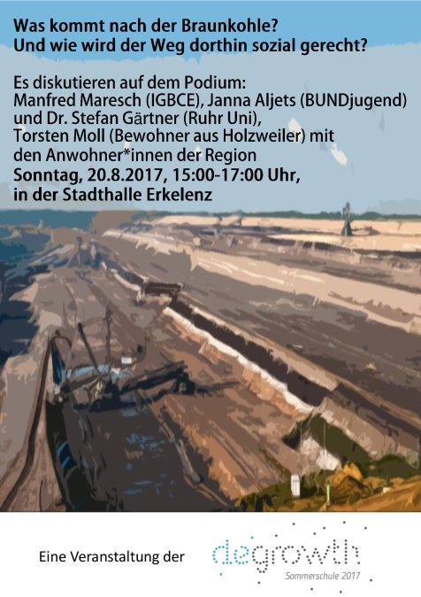 Podiumsdiskussion Was kommt nach der Braunkohle?