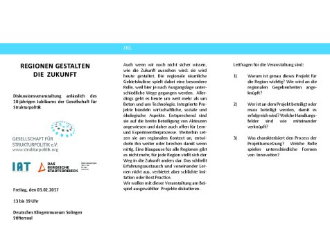 Regionen gestalten die Zukunft