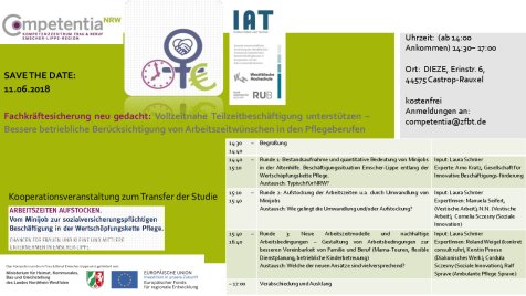 180611 Einladung_Fachkräftesicherung Pflege Minijobs Emscher Lippe Region 