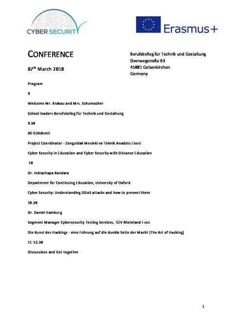 CyberSecurity Conference