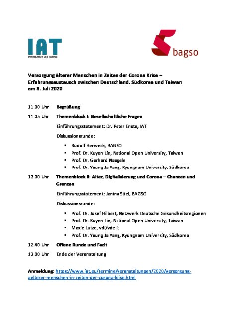 Programm BASGO Veranstaltung 08.07.2020