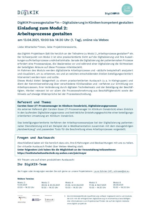 Einladung Modul 2 DigiKIK 13.04.21