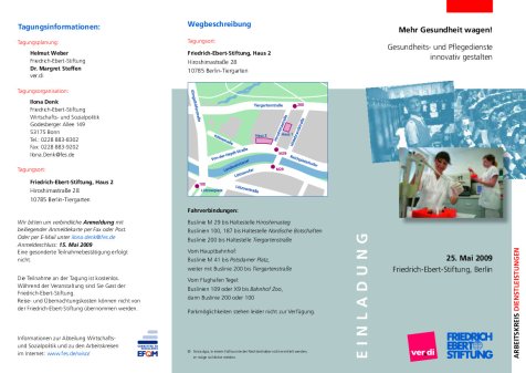 Flyer Mehr Gesundheit wagen 25.05.2009