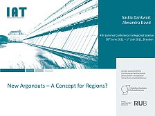 Presentation New  Argonauts – A  Concept for Regions?