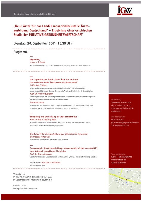 Einladung IGW