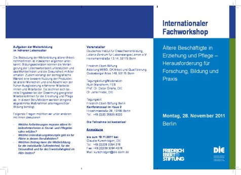 Internationaler Fachworkshop