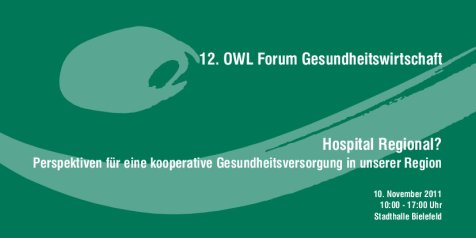 Flyer 12. OWL Forum Gesundheitswirtschaft