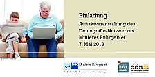 Einladung Auftaktveranstaltung des  Demografie-Netzwerkes Mittleres Ruhrgebiet 