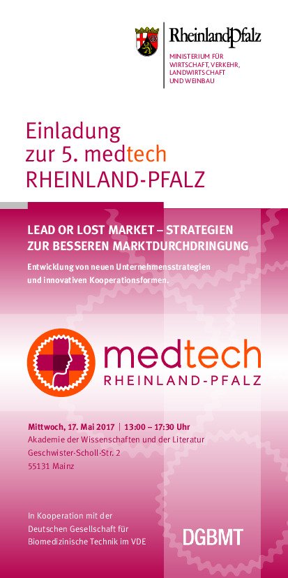 Medtech 2017 Einladung 