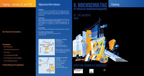 Flyer-6.Hochschultag der Nationalen Stadtentwicklungspolitik