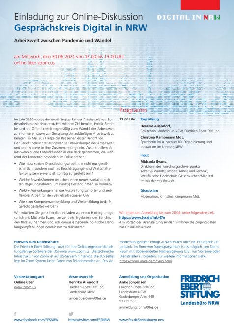 Gesprächskreis Digital in NRW