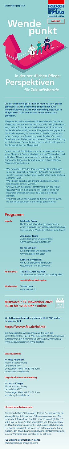 Wendepunkt in der Pflege