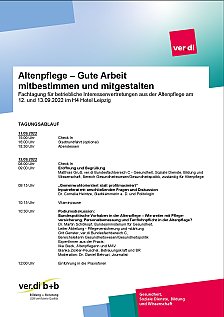Flyer Fachtagung Altenpflege 2022
