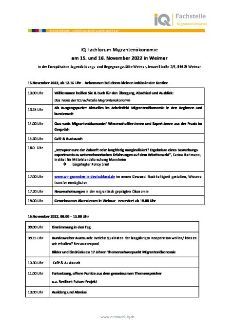 Fachforum Migrantenökonomie 151122
