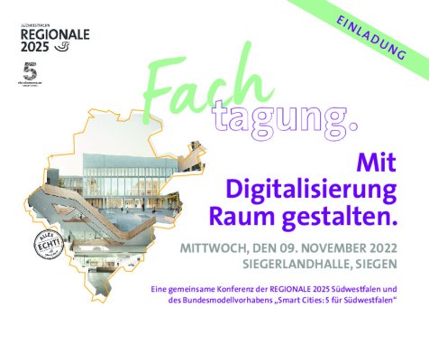 Fachtagung. Mit Digitalisierung Raum gestalten