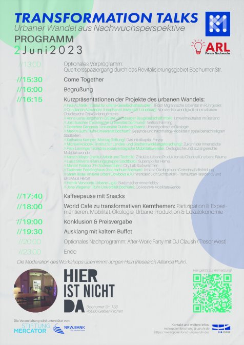 Transformation Talks - Urbaner Wandel Programm 02062023
