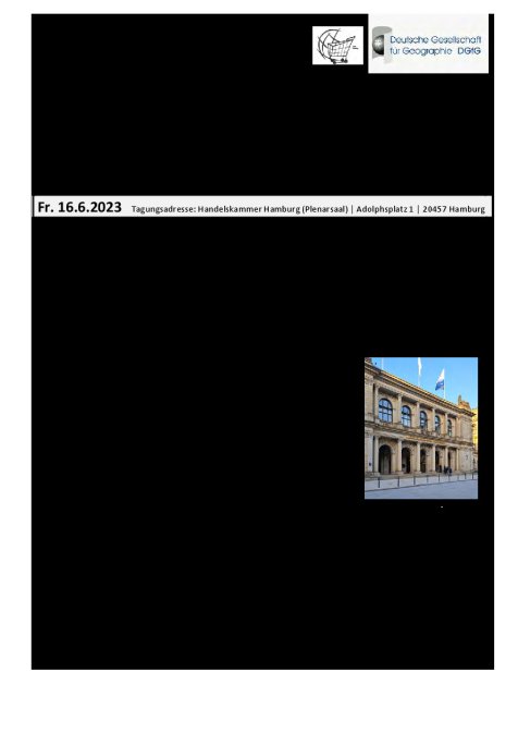 In dem Programm sind Fotos enthalten von der Hamburger Handelskammer, dem Hamburger Rathaus sowie Fotoansichten der Speicherstadt und der Innenstadt an der Alster.
