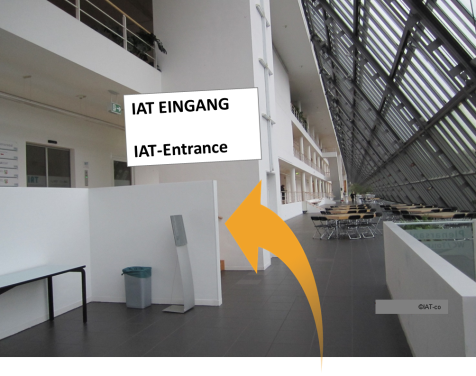 Bild vom Eingang des IAT Bild vom Eingang des IAT