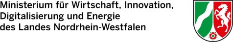 Logo des Ministeriums Wirtschaft, Innovation, Digitalisierung und Energie des Landes Nordrhein-Westfalen Logo des Ministeriums Wirtschaft, Innovation, Digitalisierung und Energie des Landes Nordrhein-Westfalen