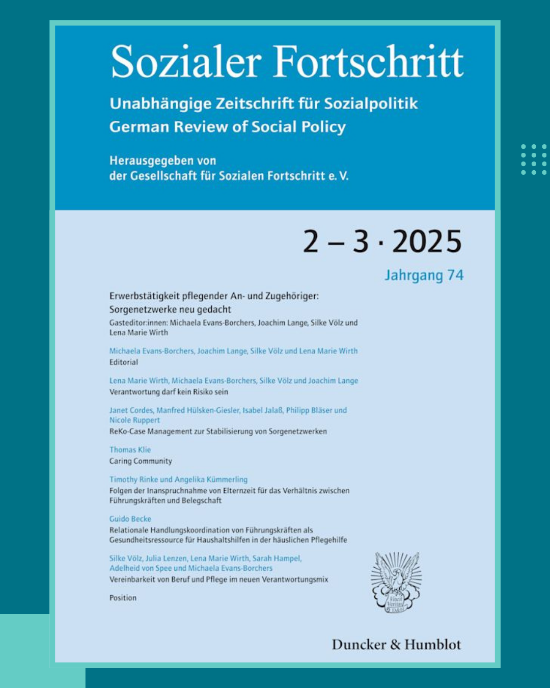 Cover Sozialer Fortschritt