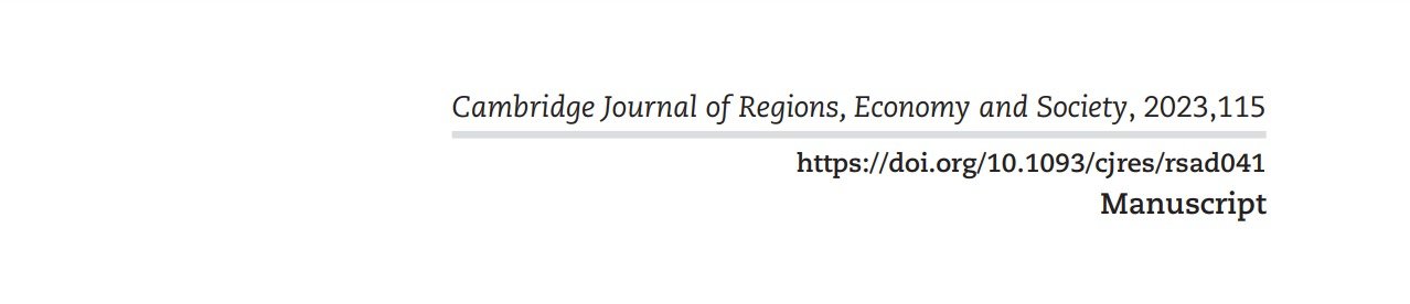 Slide mit CPES Cambridge Journal of Regions, Economy and Society © CPES