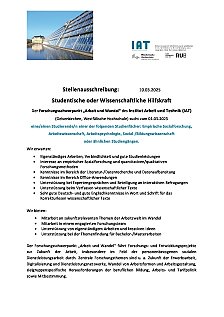 Stellenausschreibung SHK AuW 010525