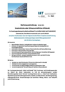 Stellenausschreibung SHK AuW 01092025 2
