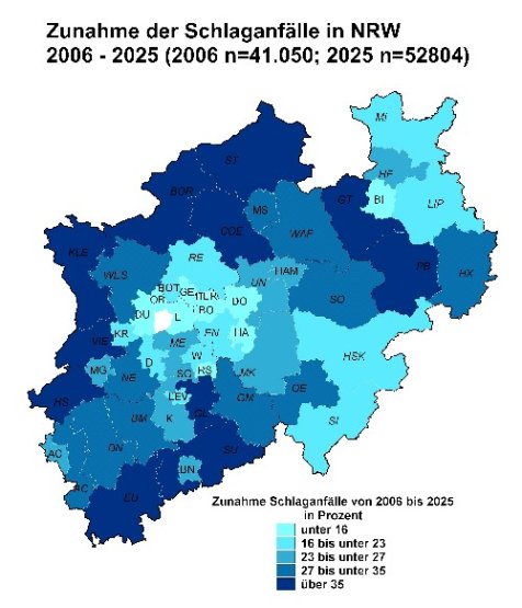 Zunahme der Schlaganfälle NRW Zunahme der Schlaganfälle NRW