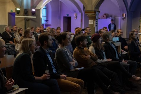 Teilnehmer*innen auf der Abschlussveranstaltung des Projektes Urbane Produktion