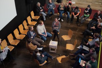 Diskussionsrunde auf der Abschlussveranstaltung des Projektes Urbane Produktion Diskussionsrunde auf der Abschlussveranstaltung des Projektes Urbane Produktion