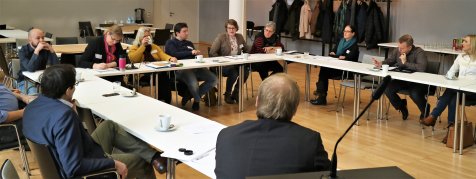 Teilnehmer*innen eines Workshop im Rahmen des Projekts „KuDeQua - Kultur- und demographiesensible Quartiersentwicklung“ Teilnehmer*innen eines Workshop im Rahmen des Projekts „KuDeQua - Kultur- und demographiesensible Quartiersentwicklung“