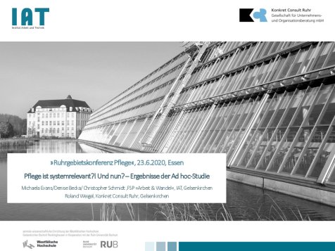 Präsentation der Studie 