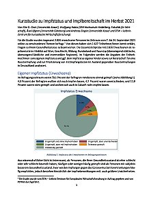 Groh Kurzstudie COVID-Impfung - Uni Kassel