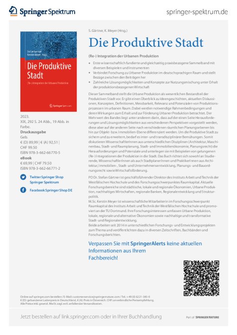 Flyer Produktive Stadt