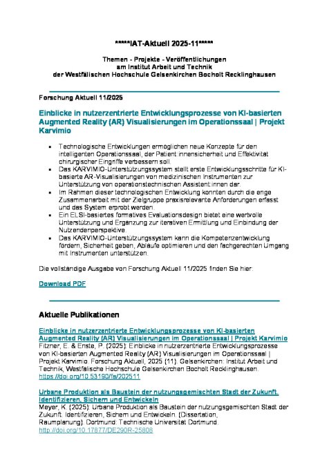 IAT Aktuell Newsletter 2025-11