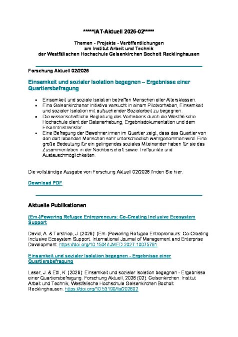 IAT Aktuell Newsletter 2026-02