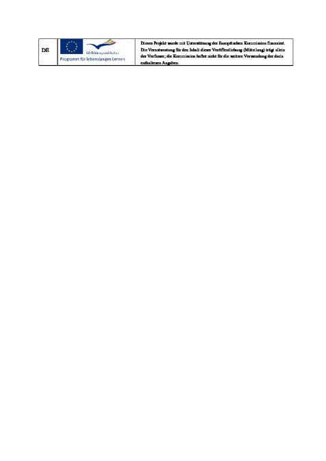 Projektlogo Programm für lebenslanges Lernen