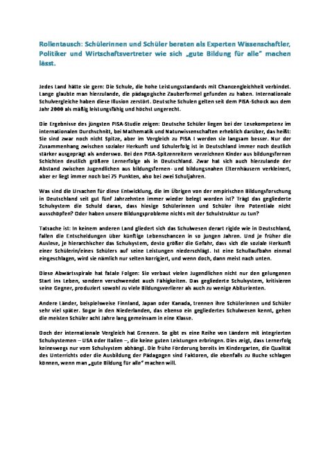 Konzeptpapier Rollentausch 22.02.2011