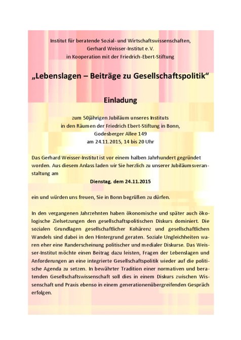 Einladung und Programm 