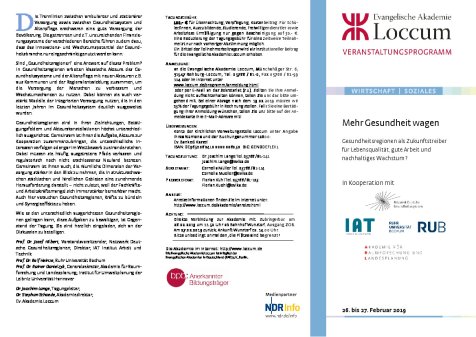 Loccum Tagung Gesundheitsregionen