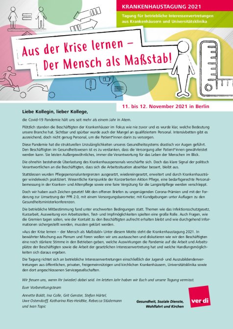 Flyer Krankenhaustagung 2021