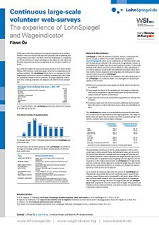 Poster The experience of LohnSpiegel and Wageindicator