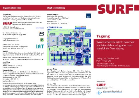 Flyer Tagung SURF 26.10.2012