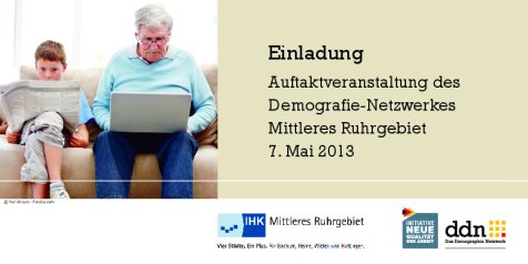 Einladung Auftaktveranstaltung des  Demografie-Netzwerkes Mittleres Ruhrgebiet 