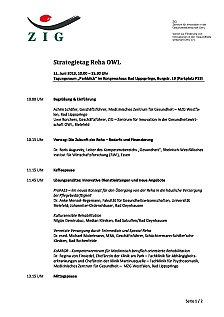 Strategietag Reha OWL Programm
