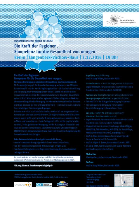 Einladung parlamentarischer Abend NDGR 3.12.14