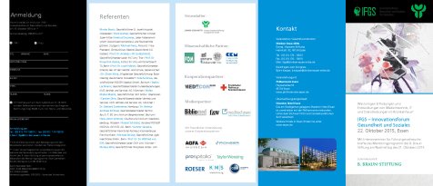 Programm und Anmeldung IFGS Innovationsforum Gesundheit und Soziales