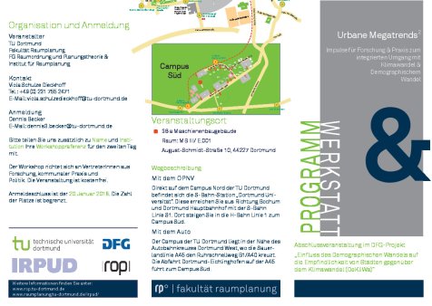 2018 Urbane Megatrends_Werkstatt_Programm_Anmeldung