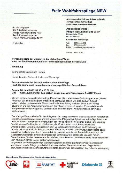 Einladung Workshop Personaleinsatz 28.06.18