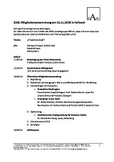 DASL Mitgliederversammlung 16.11.18